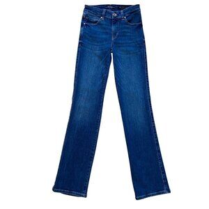 Guess  Womens Jeans Size 24 Sexy Straight leg Mid Rise Blue stretchy Denim